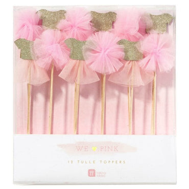 Talking Tables Canapéflaggor Rosa Pom Pom