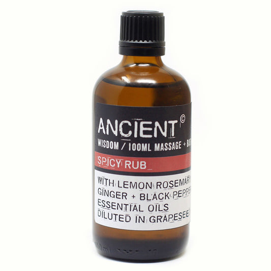 112150-7 Spicy Rub Eteriska Kropps- Och Massageoljor För Aromaterapi 100 ml - Ancient Wisdom