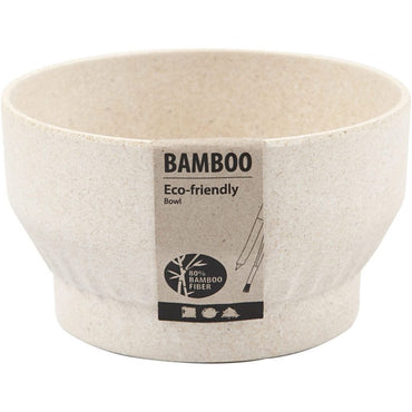 Skål Bambufiber med Plissémönster