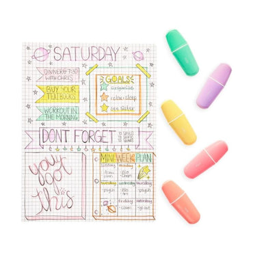 Jordgubbsdoft Highlighters Le Bonbon Pâtisserie Pastell Set