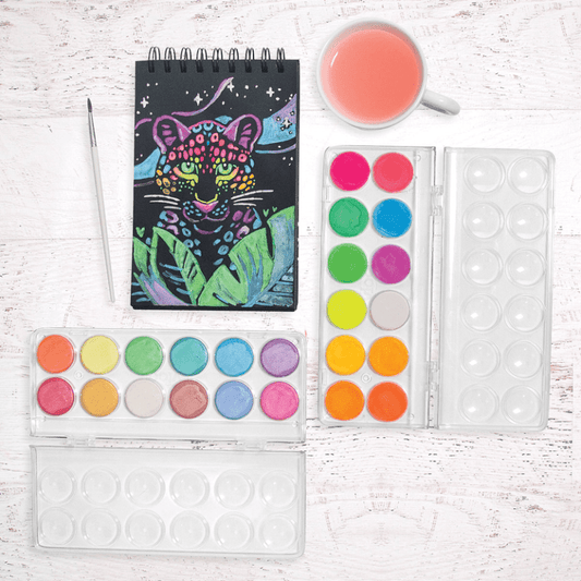 Watercolor Neon Chroma Blends
