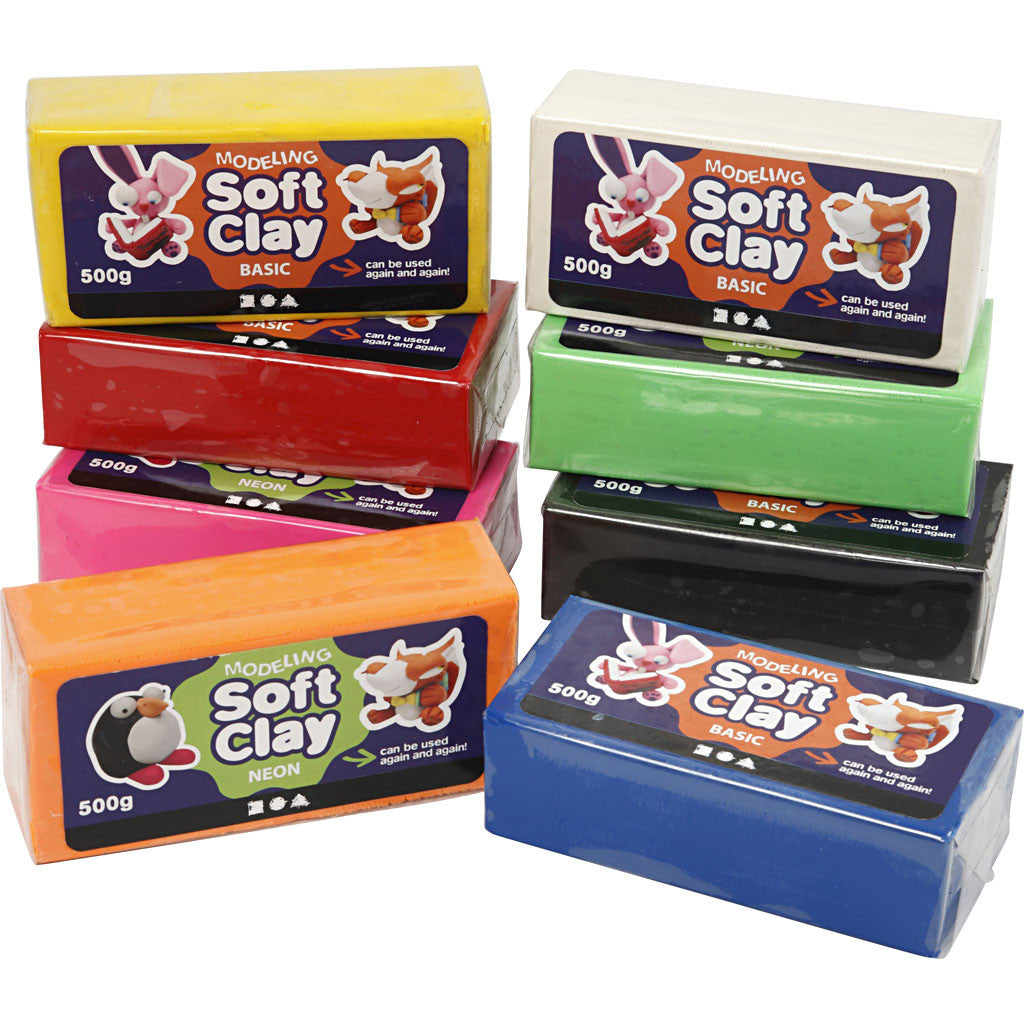 112593 Soft Clay Klassisk Modellera 13x6x4 cm 500 g