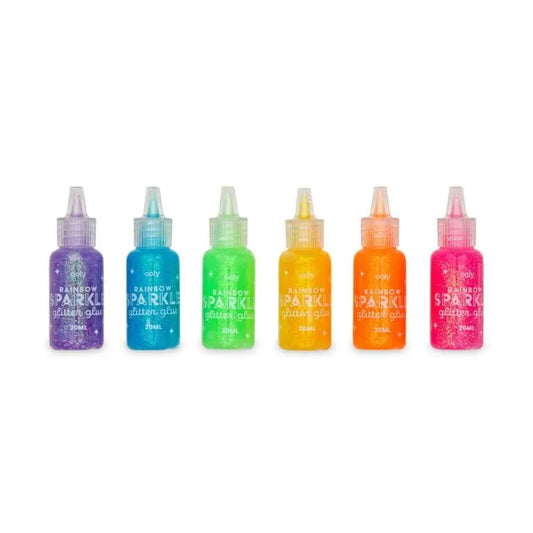 OOLY Glitterlim Rainbow Sparkle Glitter Glue 6x20 ml