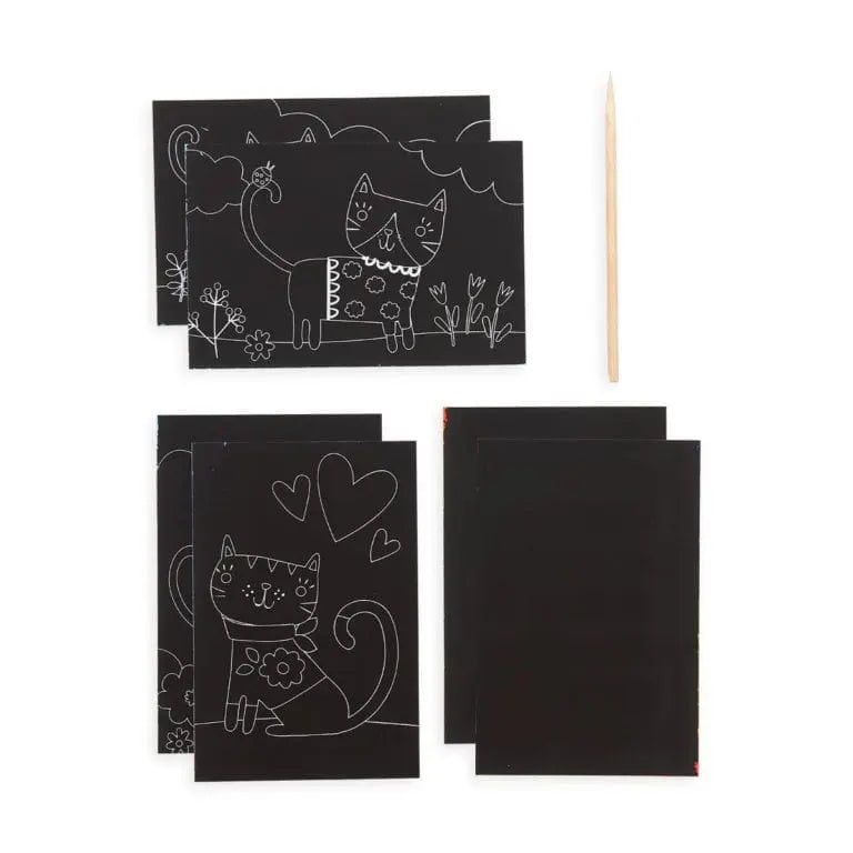 OOLY Skrapmotiv Katt Mini Art Kit