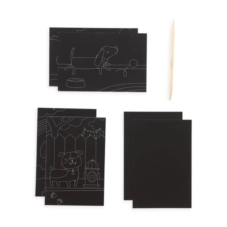 OOLY Skrapmotiv Hundvalp Mini Art Kit