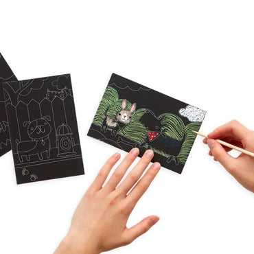 OOLY Skrapmotiv Hundvalp Mini Art Kit