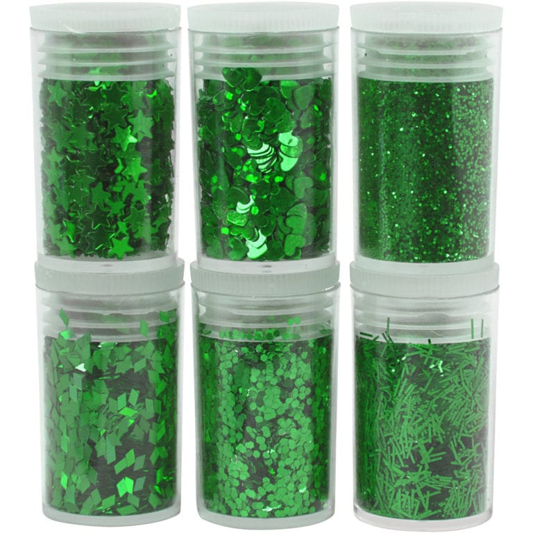 Glitter och Paljetter Grön