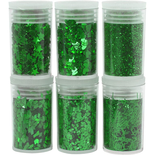 Glitter och Paljetter Grön