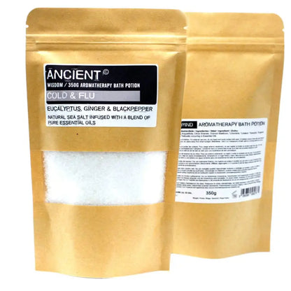 Badsalt Eterisk Olja Eukalyptus, Ingefära, Svartpeppar 350 gram
