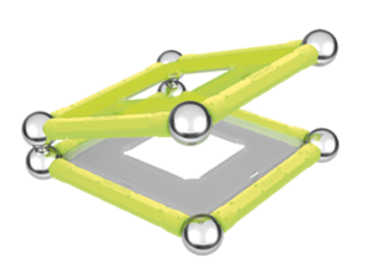 Geomag Glow Konstruktionsleksak Självlysande Magnetiska Delar, 22 st
