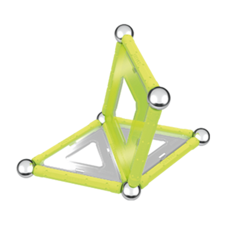 Geomag Glow Konstruktionsleksak Självlysande Magnetiska Delar, 22 st