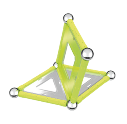 Geomag Glow Konstruktionsleksak Självlysande Magnetiska Delar, 22 st