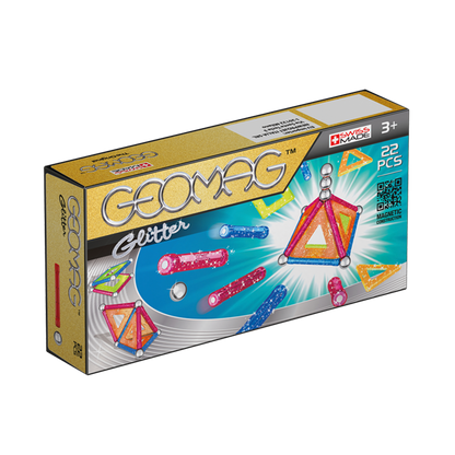 Geomag Glitter Konstruktionsleksak Magnetiska Delar, 22 st