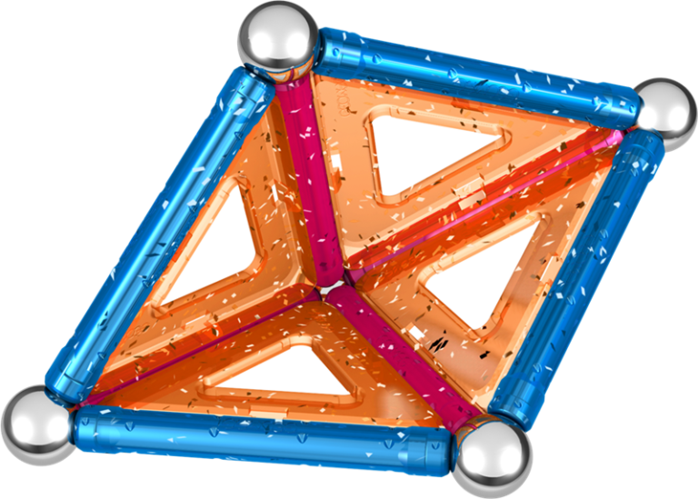 Geomag Glitter Konstruktionsleksak Magnetiska Delar, 22 st