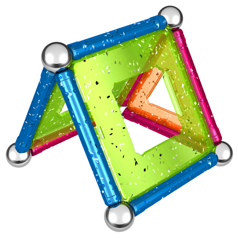 Geomag Glitter Konstruktionsleksak Magnetiska Delar, 22 st