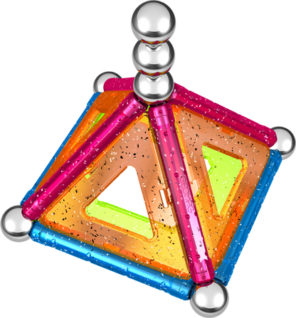 Geomag Glitter Konstruktionsleksak Magnetiska Delar, 22 st
