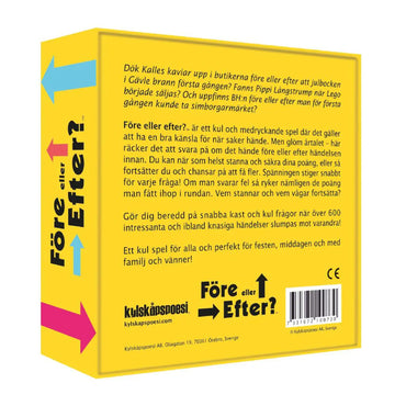 Sällskapsspel Före eller Efter?
