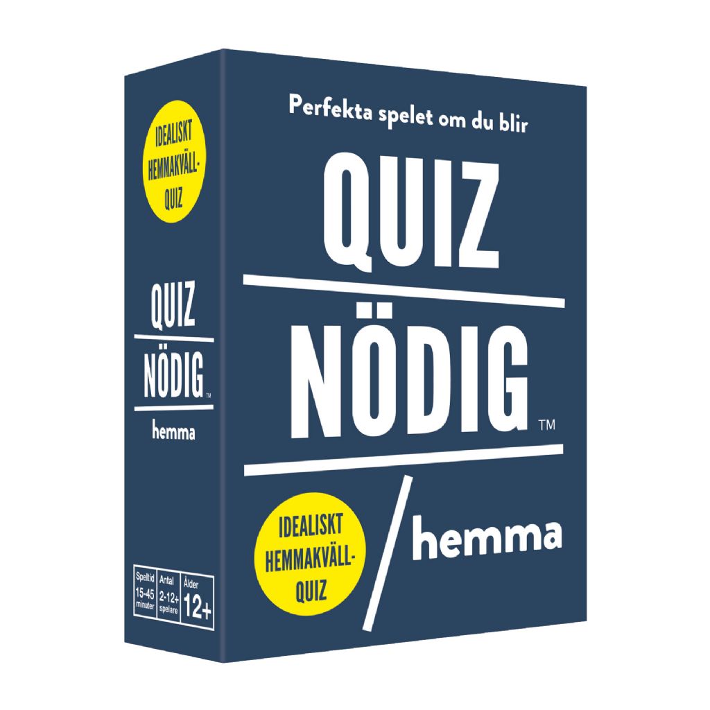 Sällskapsspel Quiznödig – Hemma