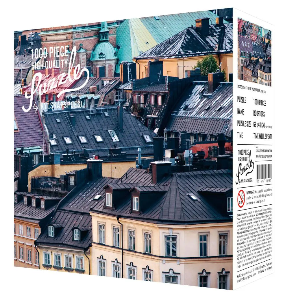 Pussel Rooftops - Stockholm 1000 bitar