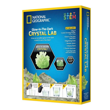 National Geographic Experiment Kit Självlysande Kristallodling