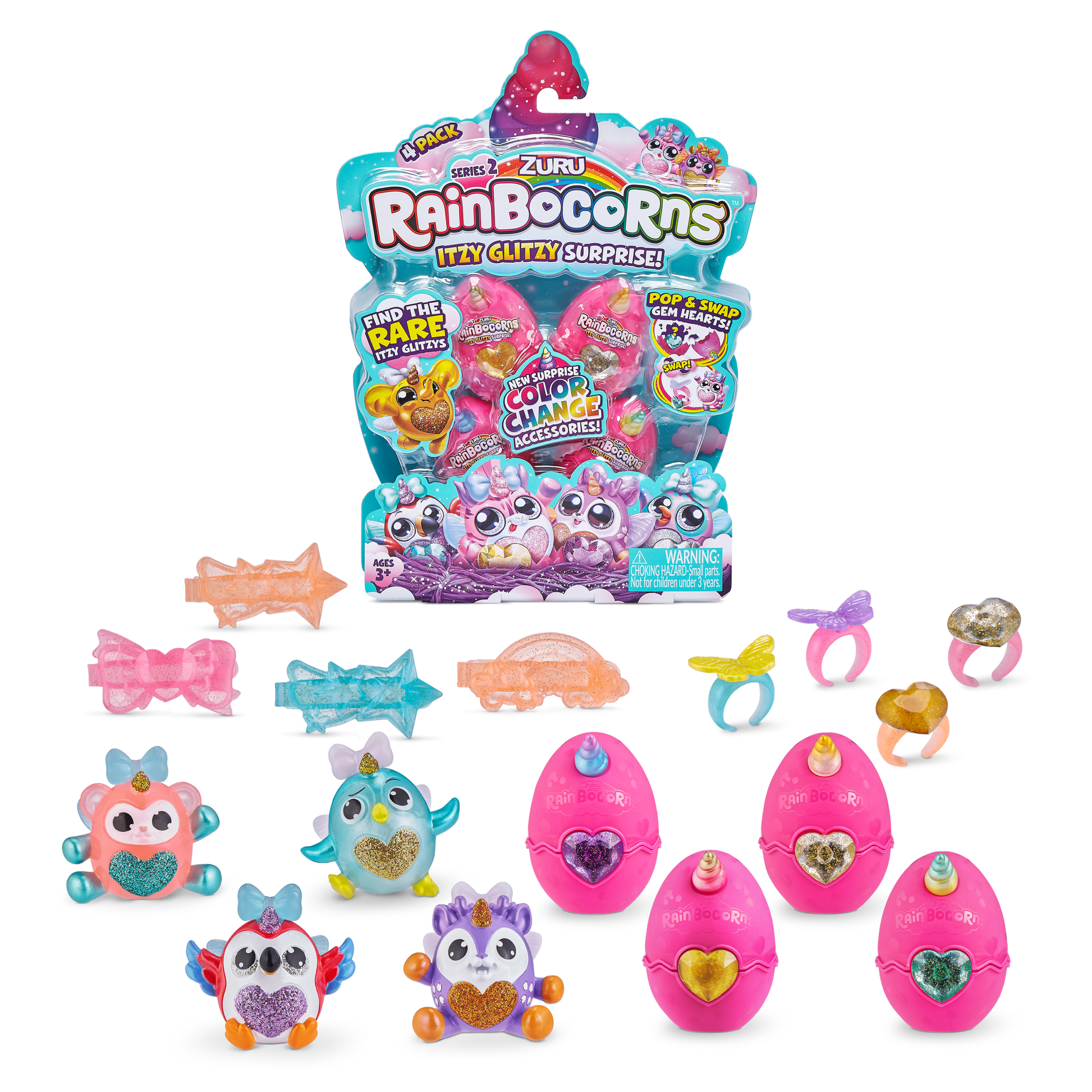 Zuru RainBoCorns, Itsy Glitzy 2-Pack