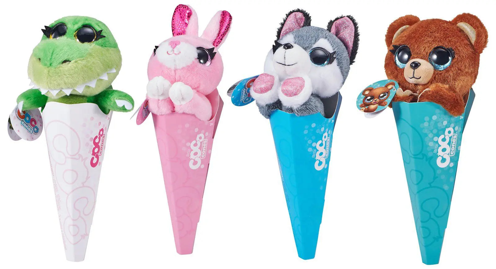 Zuru Coco Cone, gosedjur, överraskningsstrut, mjukisdjur, barnleksak, överraskning, samlarleksak, gosedjur med överraskning, söt gosedjur, gosedjur för barn, unik leksak, mjukisleksak