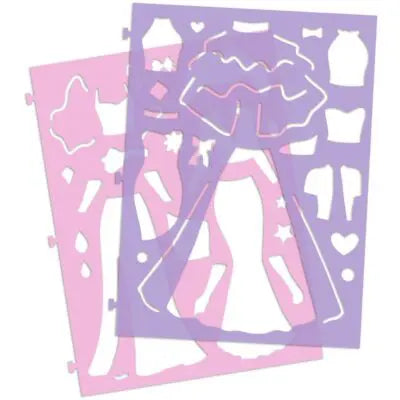 TOPModel Spiralbunden Målarbok Styla med Stickers Glamour