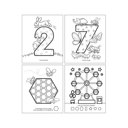 OOLY Målarbok 123 Shapes and Numbers Toddler