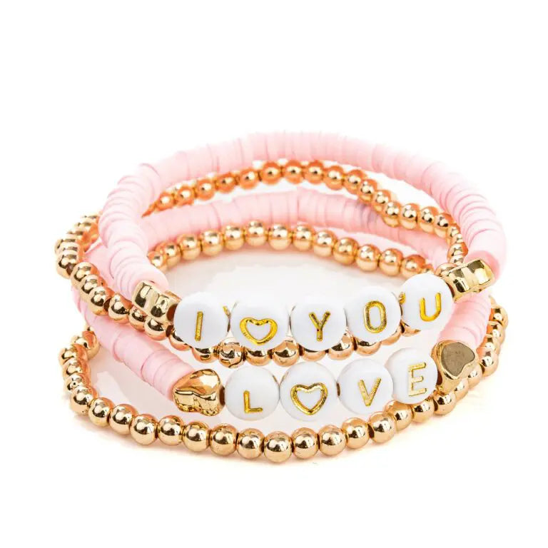 Pink Love armband