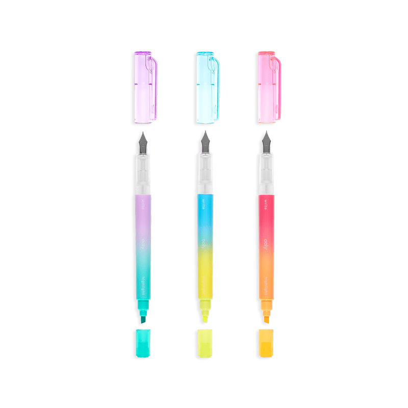 3-pack Writer's duo 2in1 Reservoarpennor + Överstrykningspennor