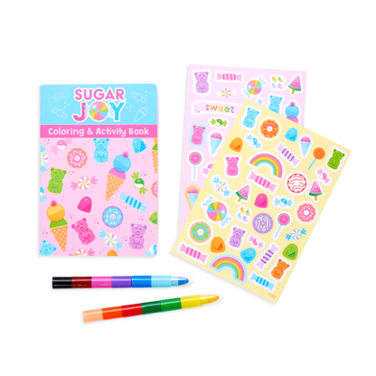 Aktivitets Kit Sugar Joy inkl. Kritor - Färglägg och Dekorera med Stickers