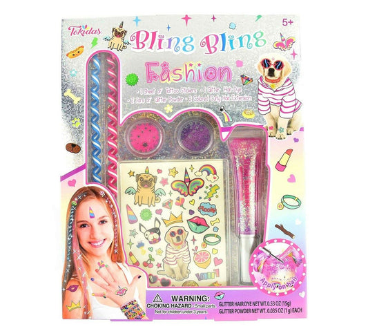 Hår och Glitter set för Barn Tillbehör 6 Dela