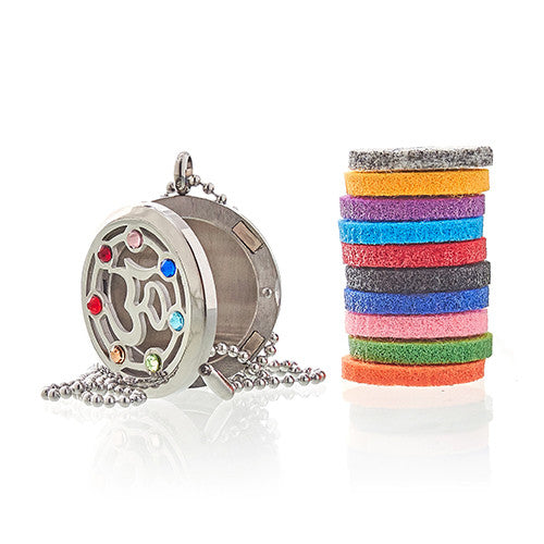 Ancient Wisdom Halsband Aromaterapi OM Chakra 30 mm