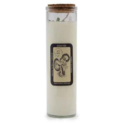 Scented candle Magic Spell Seduction - gemstones with Ylang Ylang &amp; Patchouli - Seduction