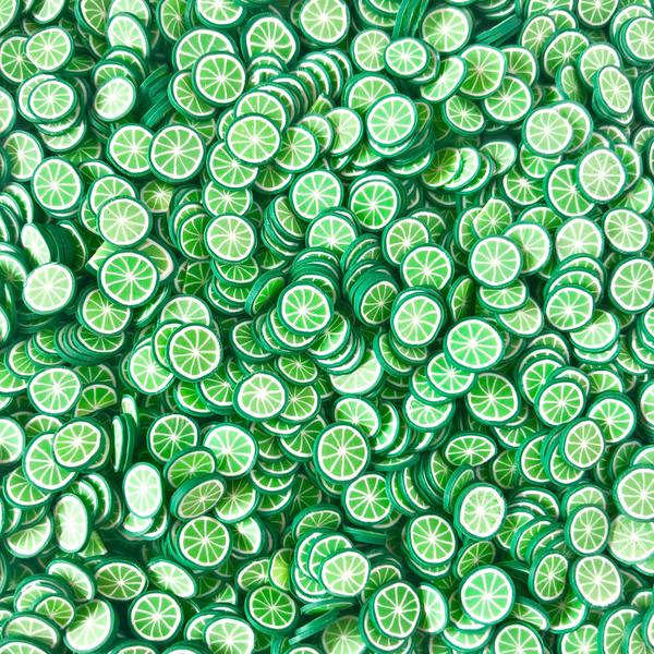 111585-5 Fruit Fimo Cane Slices Lime