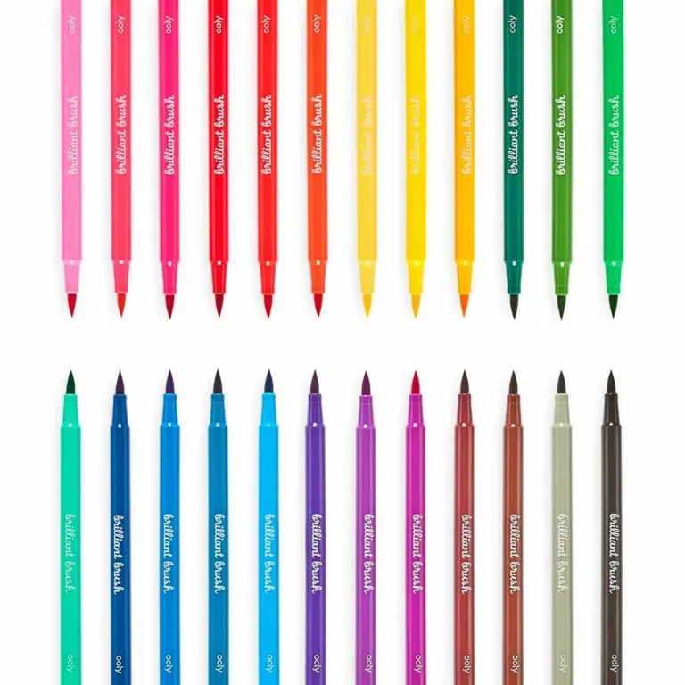 Vattenbaserade brush markers