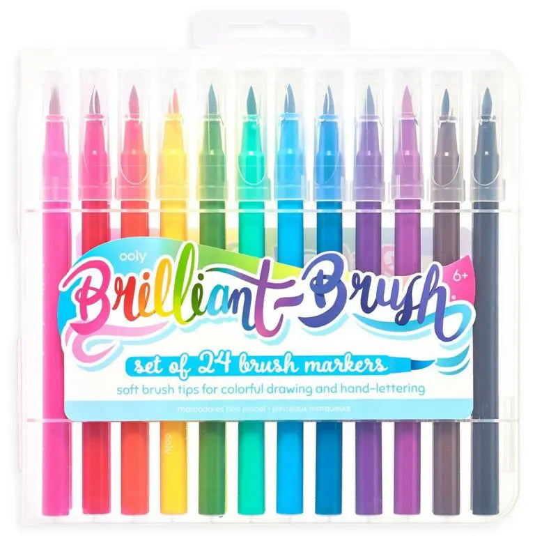 Vattenbaserade brush markers