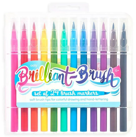 Vattenbaserade brush markers