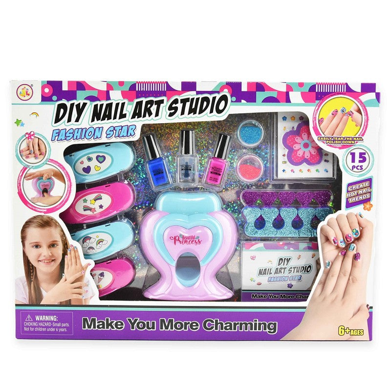 Nagelkonst för Barn Tillbehör- DIY Nail Art Studio- Fashion Star!