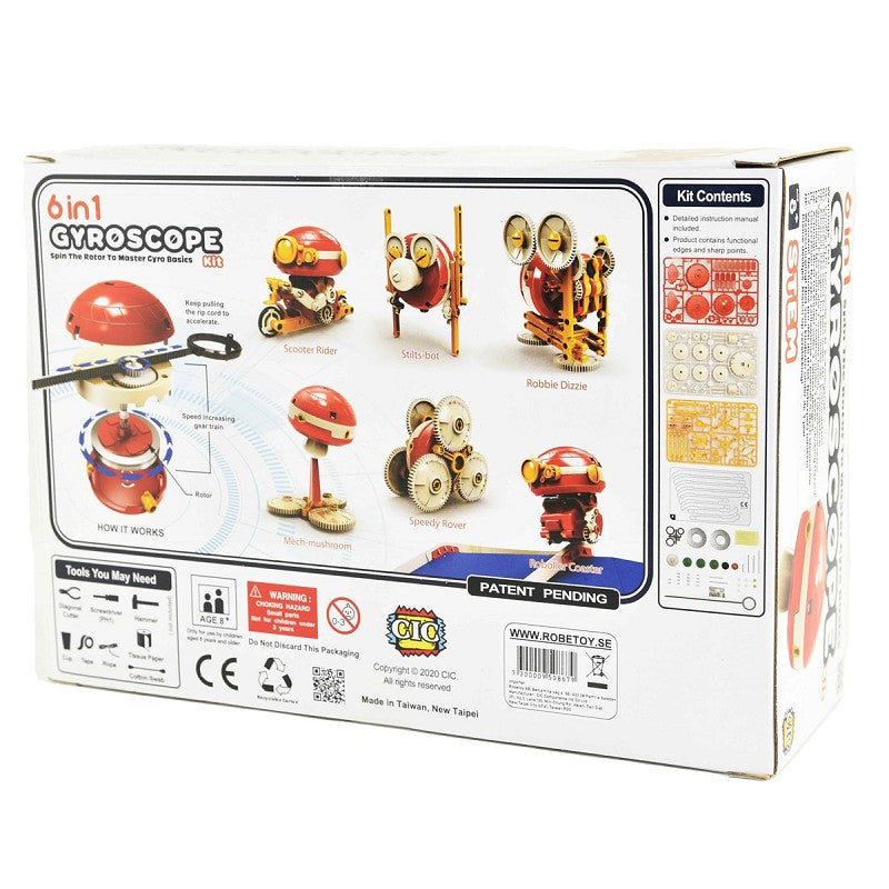 Gyroscope Science kit 6in1- 134 delar