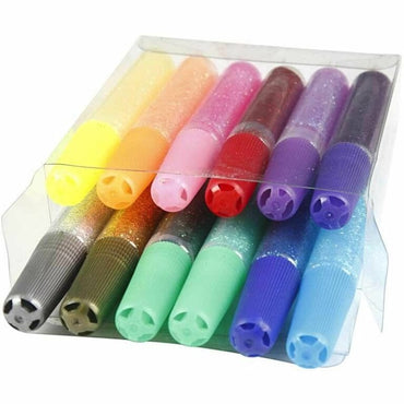 Glitterlim mixade färger