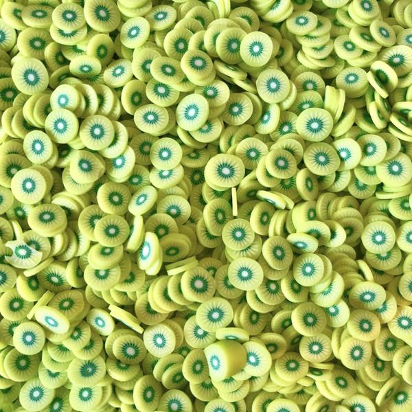 111585-3 Fruit Fimo Cane Slices Kiwi