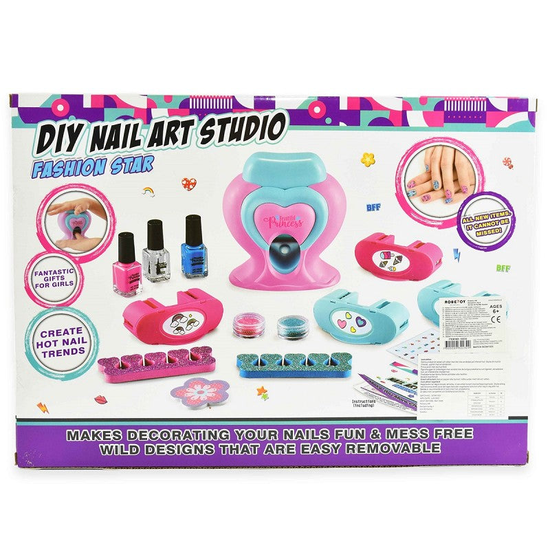 Nagelkonst för Barn Tillbehör- DIY Nail Art Studio- Fashion Star!