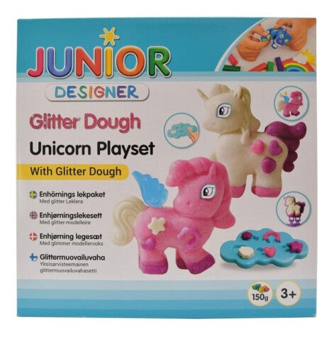 Junior Designer Glittermodellera Enhörning Lekset