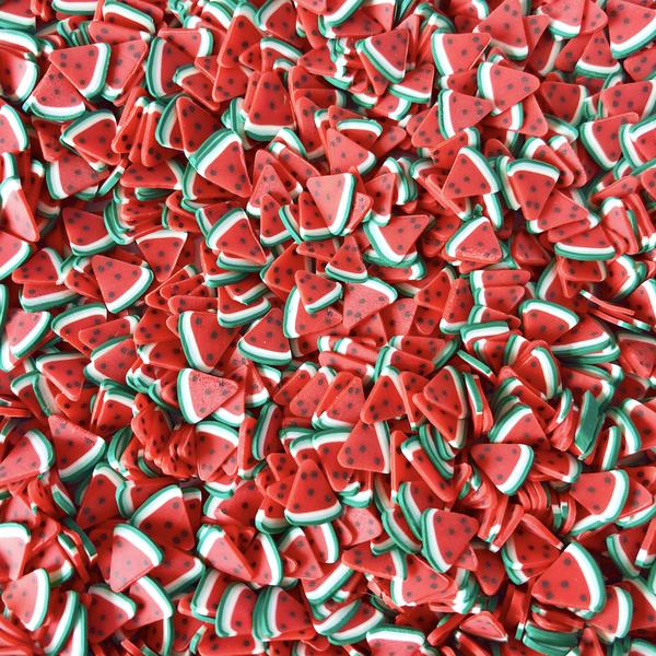 111585-7 Fruit Fimo Cane Slices Water Melon