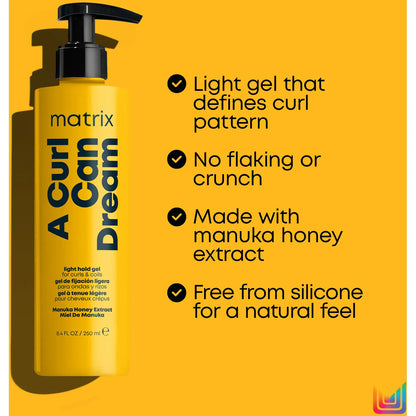 Matrix A Curl Can Dream Light Hold Defining Hair Gel for Curls and Coils 250ml