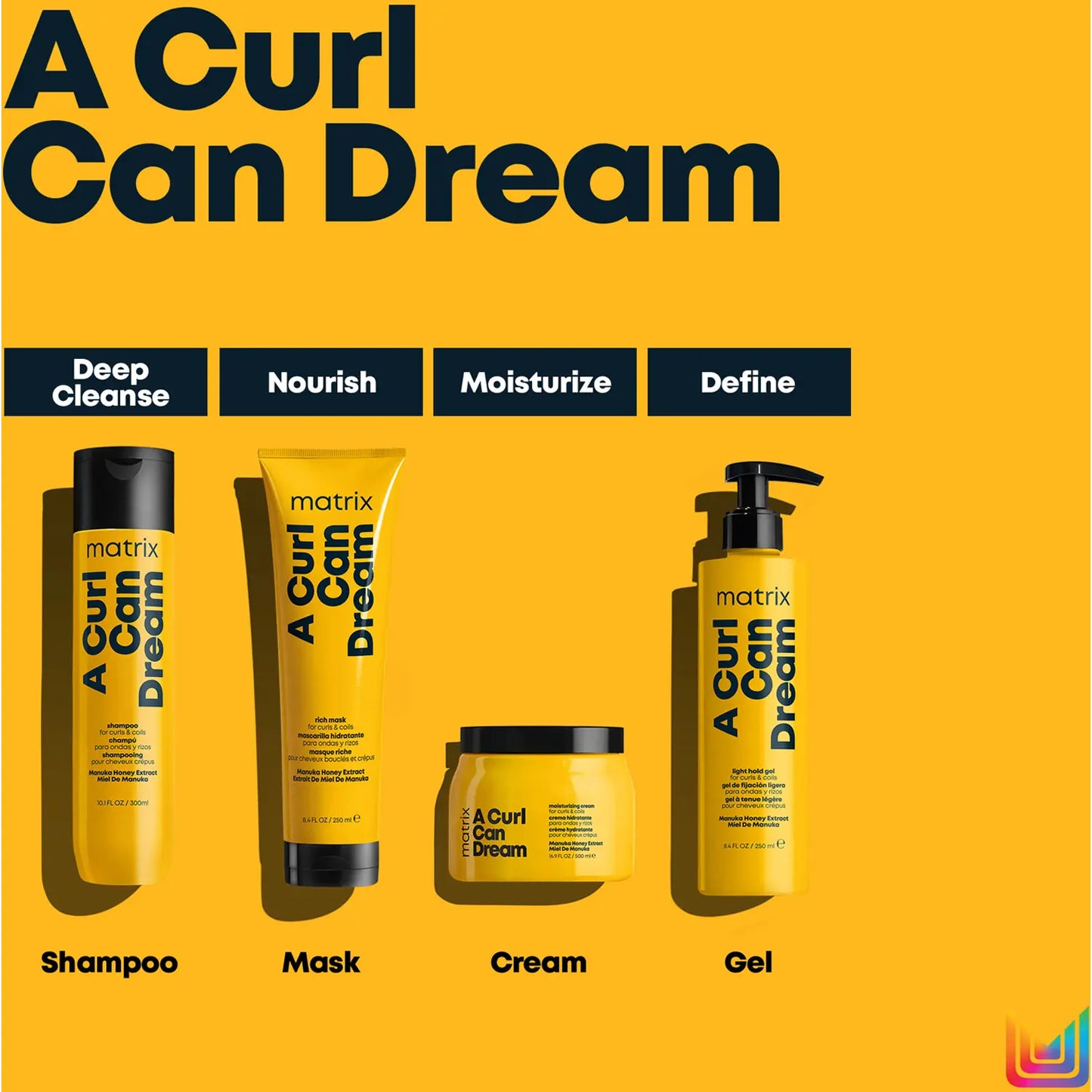 Matrix A Curl Can Dream Light Hold Defining Hair Gel for Curls and Coils 250ml