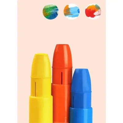 AVENIR Gel Crayons Toucan Silky Crayons Watercolor + Coloring Poster - Set of 12
