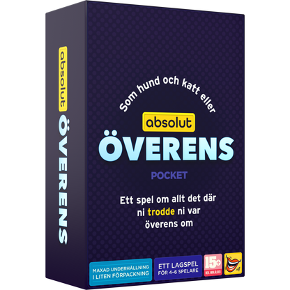 Sällskapsspel - Absolut Överens Pocket