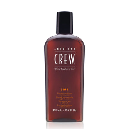 American Crew 3-in-1 Shampoo, Conditioner & Body Wash 450 ml